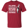 I Will Support Everywhere Arkansas Razorbacks T Shirts