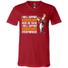 I Will Support Everywhere Washington Redskins T Shirts