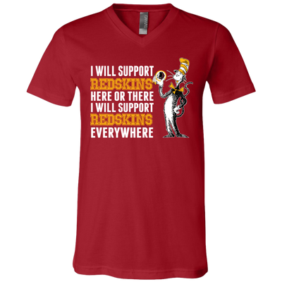 I Will Support Everywhere Washington Redskins T Shirts