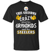 Funny This Grandma Is Crazy About Her Grandkids And Her Steelers T Shirts