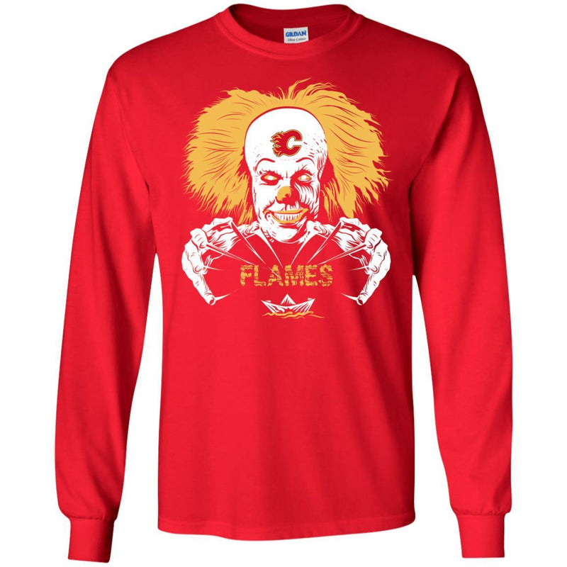 IT Horror Movies Calgary Flames T Shirts