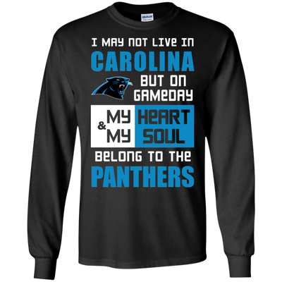 My Heart And My Soul Belong To The Carolina Panthers T Shirts