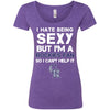 I Hate Being Sexy But I'm Fan So I Can't Help It Colorado Rockies Purple T Shirts