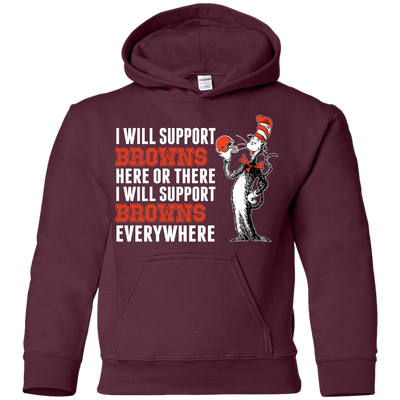 I Will Support Everywhere Cleveland Browns T Shirts