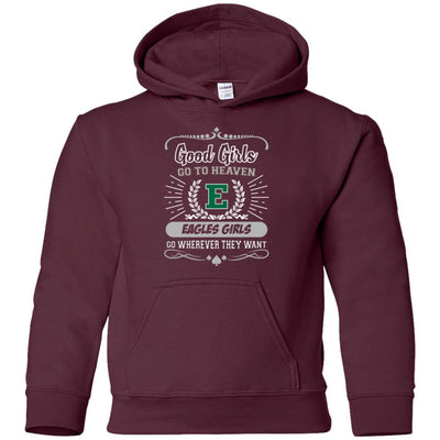 Good Girls Go To Heaven Eastern Michigan Eagles Girls T Shirts