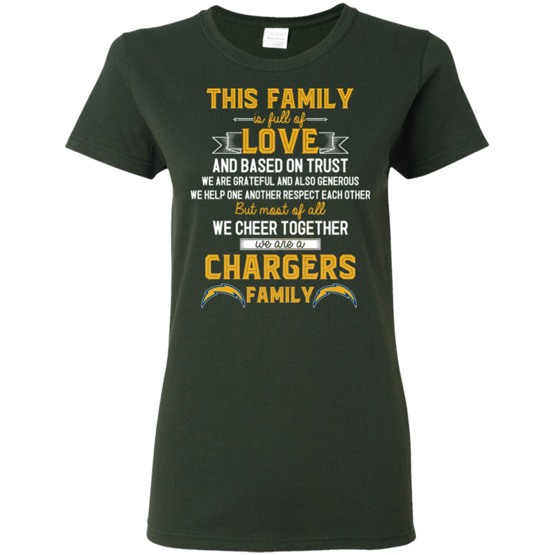 We Are A Los Angeles Chargers Family T Shirt