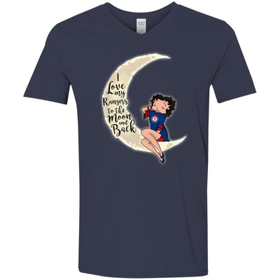 BB I Love My Texas Rangers To The Moon And Back T Shirt - Best Funny Store