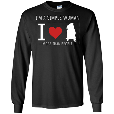 I'm A Simple Woman - Pug T Shirts