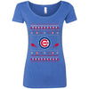 Chicago Cubs Stitch Knitting Style Ugly T Shirts WNG