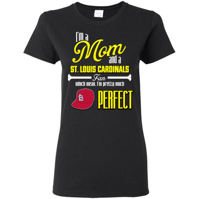 Cool Pretty Perfect Mom Fan St. Louis Cardinals T Shirt