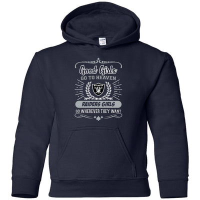 Good Girls Go To Heaven Oakland Raiders Girls T Shirts