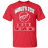 Amazing World's Best Dad Detroit Red Wings T Shirts