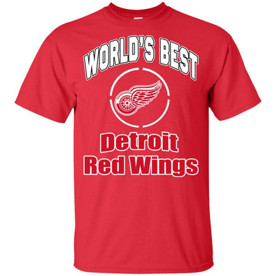 Amazing World's Best Dad Detroit Red Wings T Shirts