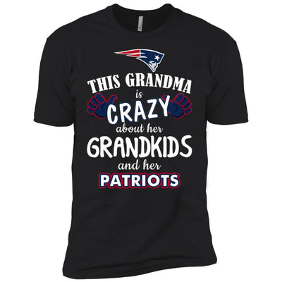 Funny This Grandma Is Crazy About Her Grandkids And Her Patriots T Shirts