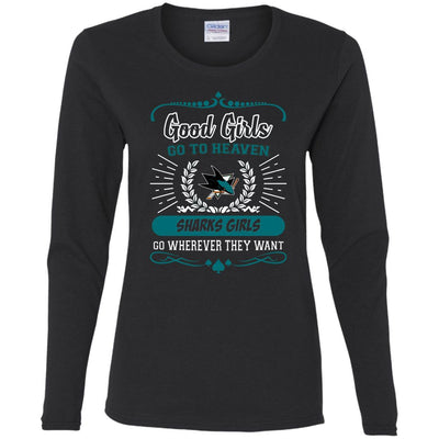 Good Girls Go To Heaven San Jose Sharks Girls T Shirts