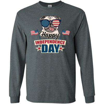 Happy Independence Day Pug T Shirts V1