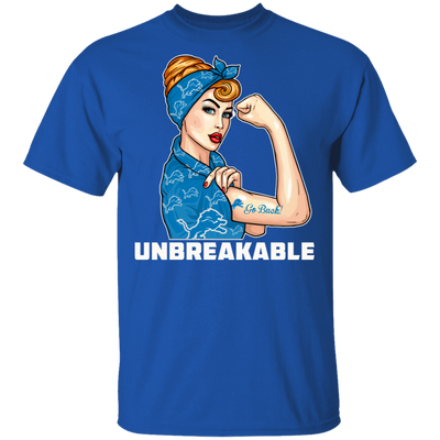 Beautiful Girl Unbreakable Go Detroit Lions T Shirt