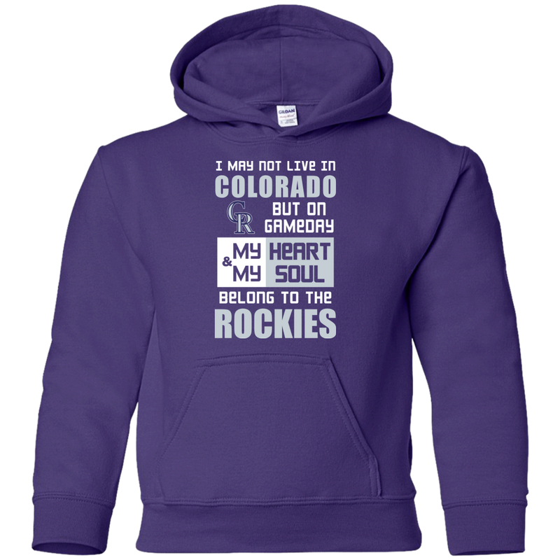 My Heart And My Soul Belong To The Colorado Rockies T Shirts