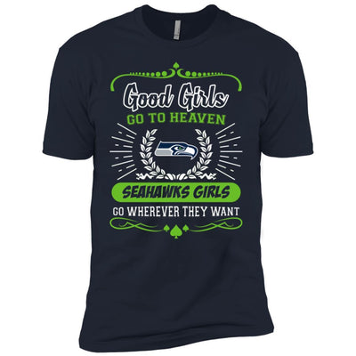 Good Girls Go To Heaven Seattle Seahawks Girls T Shirts