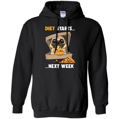 Diet Starts Next Week Pug T Shirts