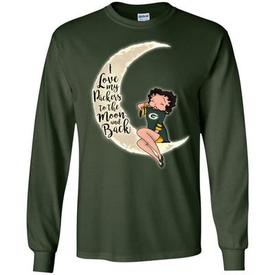 BB I Love My Green Bay Packers To The Moon And Back T Shirt - Best Funny Store