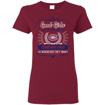 Good Girls Go To Heaven Montreal Canadiens Girls T Shirts