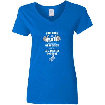 This Nana Is Crazy About Her Grandkids And Her Los Angeles Dodgers T Shirts