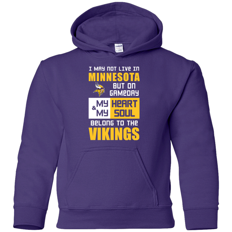 My Heart And My Soul Belong To The Minnesota Vikings T Shirts
