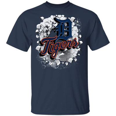 Colorful Earthquake Art Detroit Tigers T Shirt