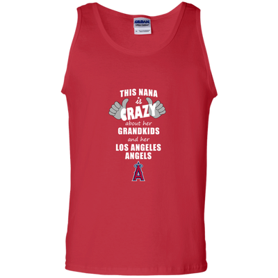 This Nana Is Crazy About Her Grandkids And Her Los Angeles Angels T Shirts