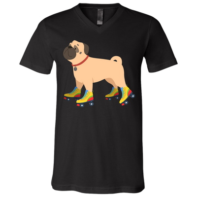 Roller Skating Pug T Shirts