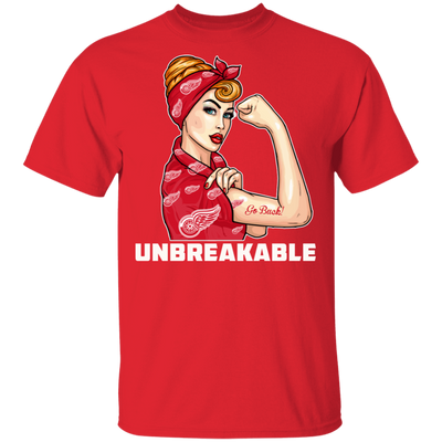 Beautiful Girl Unbreakable Go Detroit Red Wings T Shirt