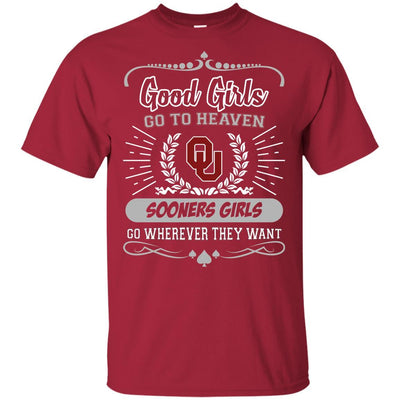 Good Girls Go To Heaven Oklahoma Sooners Girls T Shirts