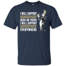 I Will Support Everywhere Navy Midshipmen T Shirts