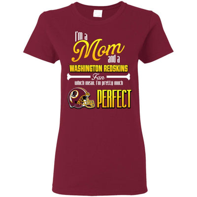 Cool Pretty Perfect Mom Fan Washington Redskins T Shirt