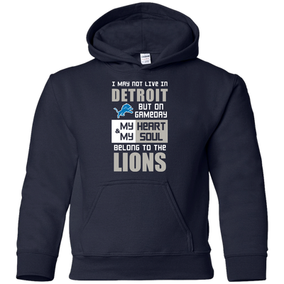 My Heart And My Soul Belong To The Detroit Lions T Shirts