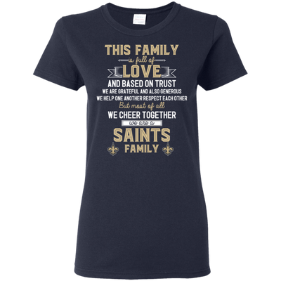 We Are A New Orleans Saints Family T Shirt