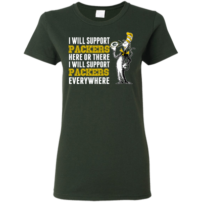 I Will Support Everywhere Green Bay Packers T Shirts