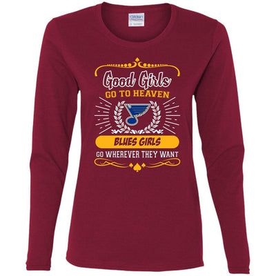 Good Girls Go To Heaven St. Louis Blues Girls T Shirts