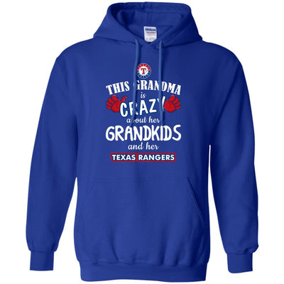 Funny This Grandma Is Crazy About Her Grandkids And Her Texas Rangers T Shirts