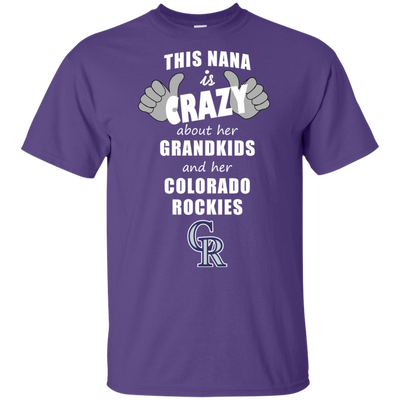 This Nana Is Crazy About Her Grandkids And Her Colorado Rockies T Shirts