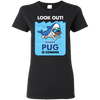 Look Out Shark Pug Is Coming T Shirts