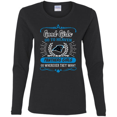 Good Girls Go To Heaven Carolina Panthers Girls T Shirts