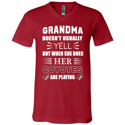 Grandma Doesn't Usually Yell Arizona Coyotes T Shirts