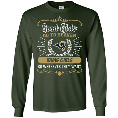 Good Girls Go To Heaven Los Angeles Rams Girls T Shirts