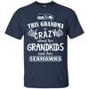 Funny This Grandma Is Crazy About Her Grandkids And Her Seahawks T Shirts