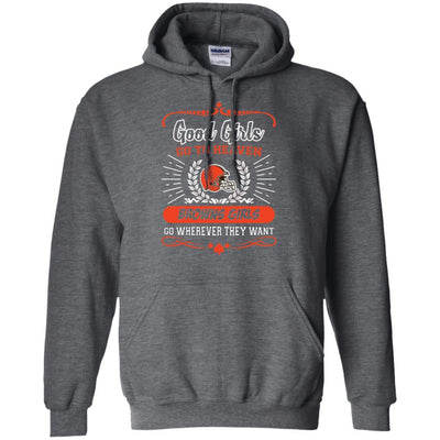 Good Girls Go To Heaven Cleveland Browns Girls T Shirts