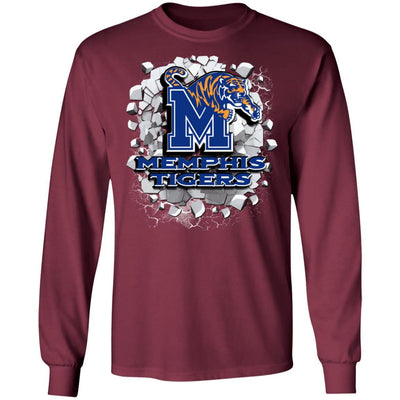 Colorful Earthquake Art Memphis Tigers T Shirt