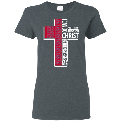 Gorgeous I Can Do All Things Through Christ Atlanta Braves T Shirts