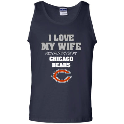 I Love My Wife And Cheering For My Chicago Bears T Shirts
